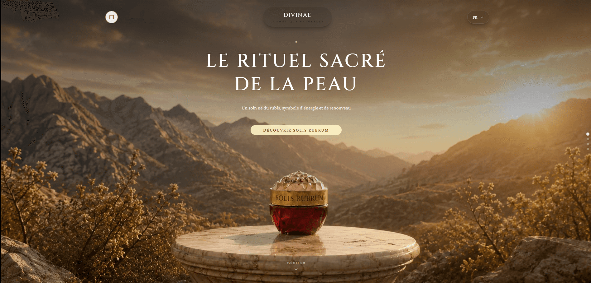 Aperçu du site Divinae