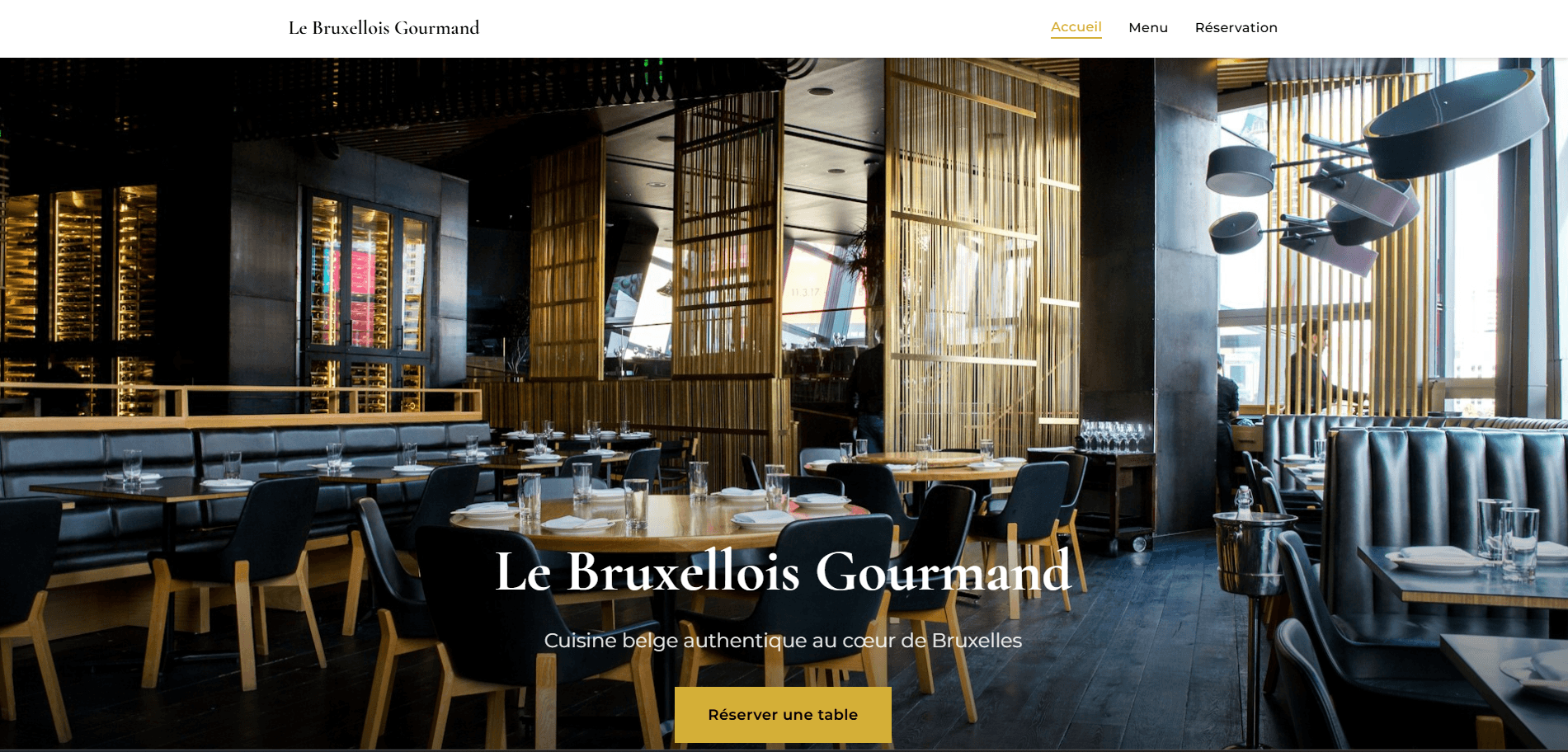 Aperçu du site Le Restaurant